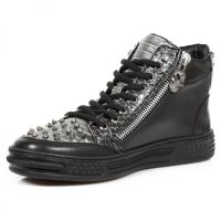Ботинки M.PS029-C5 RAW NEGRO SERPENTE MAKI NEGRO PISA NEGRO New Rock M.PS029-C5 - маленькая картинка