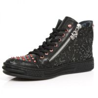 Ботинки M.PS029-S12 VINTAGE FLOWER NEGRO RAW NEGRO PISA NEGRO New Rock M.PS029-S12 - маленькая картинка