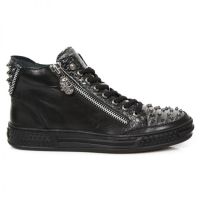 Ботинки M.PS029-S5 RAW NEGRO SERPENTE MAKI NEGRO PISA NEGRO New Rock M.PS029-S5 - маленькая картинка