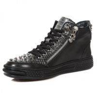 Ботинки M.PS029-S5 RAW NEGRO SERPENTE MAKI NEGRO PISA NEGRO New Rock M.PS029-S5 - маленькая картинка