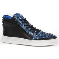 Ботинки M.PS029-S7 RAW NEGRO VINTAGE FLOWER POLAR AZUL PISA BLANCO New Rock M.PS029-S7 - маленькая картинка