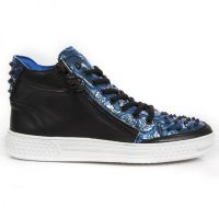 Ботинки M.PS029-S7 RAW NEGRO VINTAGE FLOWER POLAR AZUL PISA BLANCO New Rock M.PS029-S7 - маленькая картинка