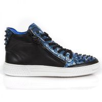 Ботинки M.PS029-S7 RAW NEGRO VINTAGE FLOWER POLAR AZUL PISA BLANCO New Rock M.PS029-S7 - маленькая картинка