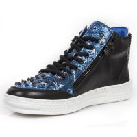 Ботинки M.PS029-S7 RAW NEGRO VINTAGE FLOWER POLAR AZUL PISA BLANCO New Rock M.PS029-S7 - маленькая картинка