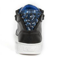 Ботинки M.PS029-S7 RAW NEGRO VINTAGE FLOWER POLAR AZUL PISA BLANCO New Rock M.PS029-S7 - маленькая картинка