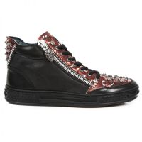Ботинки M.PS029-S8 RAW NEGRO VINTAGE FLOWER POLAR ROJO PISA NEGRO New Rock M.PS029-S8 - маленькая картинка