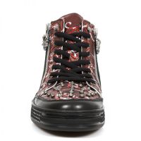 Ботинки M.PS029-S8 RAW NEGRO VINTAGE FLOWER POLAR ROJO PISA NEGRO New Rock M.PS029-S8 - маленькая картинка