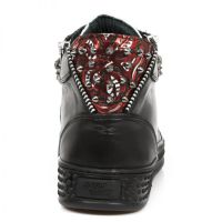 Ботинки M.PS029-S8 RAW NEGRO VINTAGE FLOWER POLAR ROJO PISA NEGRO New Rock M.PS029-S8 - маленькая картинка