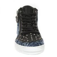 Ботинки M.PS039-C23 VINTAGE FLOWER DENIM AZUL RAW NEGRO PISA BLANCO New Rock M.PS039-C23 - маленькая картинка