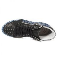Ботинки M.PS039-C23 VINTAGE FLOWER DENIM AZUL RAW NEGRO PISA BLANCO New Rock M.PS039-C23 - маленькая картинка
