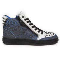 Ботинки M.PS039-C8 FLORAL BOX PLANE-AZUL REVESS AZUL BRUMA CRACK BLA New Rock M.PS039-C8 - маленькая картинка