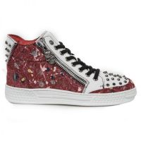 Ботинки M.PS039-S5 FLORAL PAINT ROJO, BRUMA CRACK BLANCO, PISA BLANC New Rock M.PS039-S5 - маленькая картинка