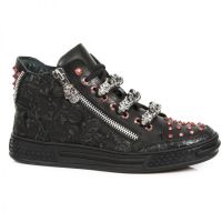 Ботинки M.PS040-C1 VINTAGE FLOWER NEGRO RAW NEGRO PISA NEGRO New Rock M.PS040-C1 - маленькая картинка