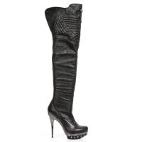  M.PUNK080-C4 RAW NEGRO NAPA PU ELASTICA VINTAGE FLOWER NEGRO - 