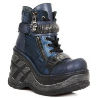 Ботинки M.SP0002-S2 NOMADA AZUL, BOX AZUL-METAL GRABADO DIAMANTE, NE New Rock M.SP0002-S2 - маленькая картинка