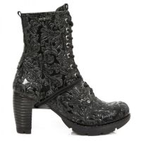 Ботинки M.TR001-C41 VINTAGE FLOWER NEGRO TRAIL NEGRO OXIDO MILITAR New Rock M.TR001-C41 - маленькая картинка