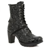 Ботинки M.TR001-C41 VINTAGE FLOWER NEGRO TRAIL NEGRO OXIDO MILITAR New Rock M.TR001-C41 - маленькая картинка