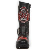  M.TR047-S3 RAW NEGRO, BORDADOS ROJOS, TRAIL NEGRO TACON ACER New Rock M.TR047-S3 -  
