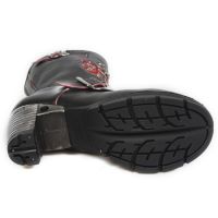  M.TR047-S3 RAW NEGRO, BORDADOS ROJOS, TRAIL NEGRO TACON ACER New Rock M.TR047-S3 -  