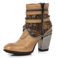 Ботинки M.TX002-R9 VINTAGE FLOWER CUERO SNAKE CUERO TEXAS NEGRO TACO New Rock M.TX002-R9 - маленькая картинка