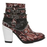Ботинки M.TX002-S3 VINTAGE FLOWER POLAR ROJO, NOMADA NEGRO, TEXAS BL New Rock M.TX002-S3 - маленькая картинка