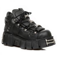 Ботинки VEGAN NEGRO TOWER NEGRO ACERO New Rock M.106-VS1 - маленькая картинка