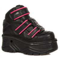  CRUST NEGRO, RIBETE FLUOR FUCSIA, TURBO NEGRO - 