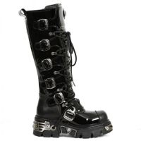 Сапоги CRUST NEGRO, CHAROL NEGRO, REACTOR NEGRO TOBERAS New Rock M.314-S6 - маленькая картинка