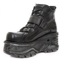 Ботинки CRUST NEGRO TURBO NEGRO SIN ARANDELAS EN ORIFICIO S New Rock M.714X-S1 - маленькая картинка