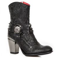  VINTAGE FLOWER NEGRO, PITONE NEGRO, TEXAS NEGRO TACON New Rock 7988-C14 -  