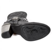  VINTAGE FLOWER NEGRO, PITONE NEGRO, TEXAS NEGRO TACON New Rock 7988-C14 -  