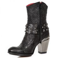  VINTAGE FLOWER NEGRO, PITONE NEGRO, TEXAS NEGRO TACON New Rock 7988-C14 -  