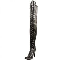 Сапоги ITALI NEGRO Y PIEL ELASTICA NEGRA, MALICIA TACON New Rock M.9026-C10 - маленькая картинка