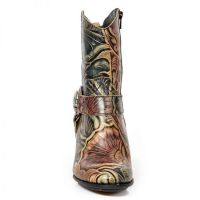 Сапоги MEXICO CUERO, TEXAS NEGRO TACON BULL ACERO New Rock M.BULL014-S1 - маленькая картинка