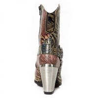 Сапоги MEXICO CUERO, TEXAS NEGRO TACON BULL ACERO New Rock M.BULL014-S1 - маленькая картинка