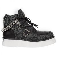  FLORAL NEGRO, CRUST NEGRO, FLORAL DENIM NEGRO, N - 