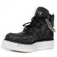 Кеды FLORAL NEGRO, CRUST NEGRO, FLORAL DENIM NEGRO, N New Rock M.CRP050-S1 - маленькая картинка