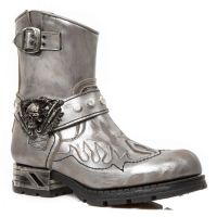 Казаки VINTAGE RASPADO ACERO VIVO ACERO MOTOROCK NEGRO New Rock M.MR041-C4 - маленькая картинка