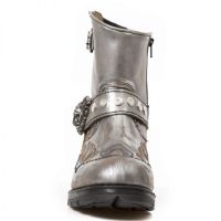 Казаки VINTAGE RASPADO ACERO VIVO ACERO MOTOROCK NEGRO New Rock M.MR041-C4 - маленькая картинка