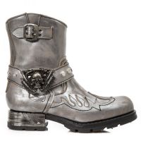 Казаки VINTAGE RASPADO ACERO VIVO ACERO MOTOROCK NEGRO New Rock M.MR041-C4 - маленькая картинка