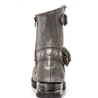 Казаки VINTAGE RASPADO ACERO VIVO ACERO MOTOROCK NEGRO New Rock M.MR041-C4 - маленькая картинка