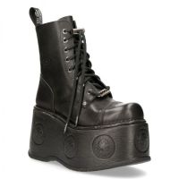 Ботинки NOMADA NEGRO, SPACE NEGRO + PASACORDON + CUCHILLA New Rock M.NEWMILI083-S28 - маленькая картинка