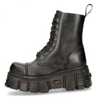 Ботинки CRUST NEGRO, TOWER NEGRO + LATERAL New Rock M.NEWMILI083-S39 - маленькая картинка