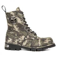 Ботинки CAMUFLAJE VERDE PLANING NEGRO SIN COMFORT PL New Rock M.NEWMILI119-S4 - маленькая картинка