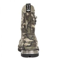 Ботинки CAMUFLAJE VERDE PLANING NEGRO SIN COMFORT PL New Rock M.NEWMILI119-S4 - маленькая картинка