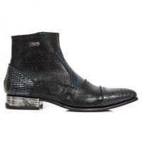 Казаки PITON NEGRO GRAFITO REVESS AZUL PITONE NEGRO BOX New Rock M.NW133-S5 - маленькая картинка