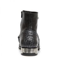 Казаки PITON NEGRO GRAFITO REVESS AZUL PITONE NEGRO BOX New Rock M.NW133-S5 - маленькая картинка