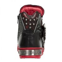 Кеды FLORAL NEGRO CRUST NEGRO BRUMA BOX METAL ROJO, 20 DAYS SERVICE TIME New Rock M.PS049-C7 - маленькая картинка