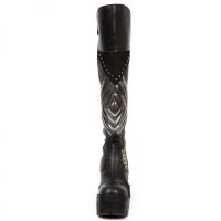 Сапоги PITONE NEGRO FLORAL ANTE NEGRO PITON WILD NEGRO New Rock M.SEVE33-C1 - маленькая картинка
