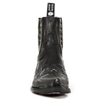 Казаки VINTAGE RASPADO NEGRO, PITONE NEGRO, WEST NEGRO New Rock M.WST047-S2 - маленькая картинка